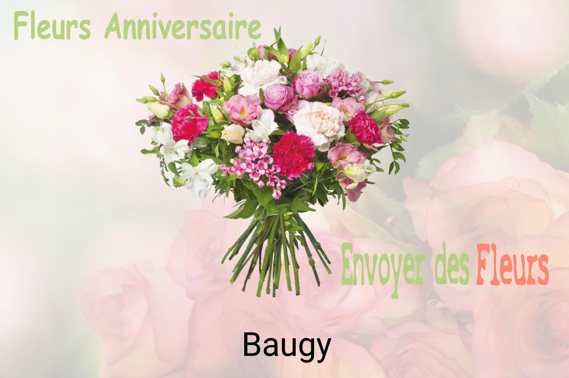 Bouquet de fleurs d’anniversaire livré à Baugy